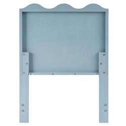 Bennett Coastal Beach Light Blue Oak Wave Headboard - Twin|