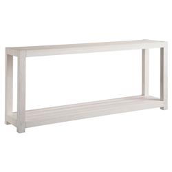 Carter Coastal Beach White Sand Oak Rectangular Console Table|