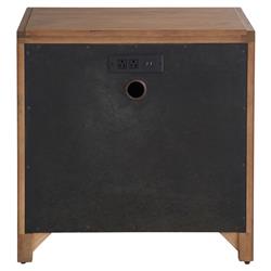 Bennett Coastal Beach Brown Oak Nightstand|