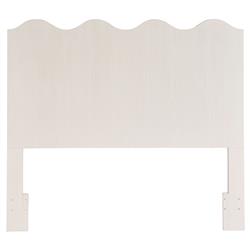 Bennett Coastal Beach White Oak Wave Headboard - Queen|