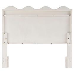 Bennett Coastal Beach White Oak Wave Headboard - Queen|