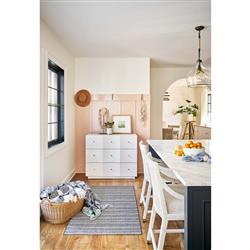 Bennett Mid Century Modern White Oak Bachelor Chest|