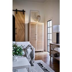 Bennett Coastal Beach Brown Oak Armoire|