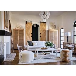 Bennett Coastal Beach Brown Oak Armoire|