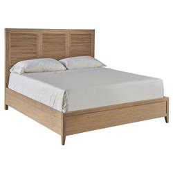 Bennett Coastal Beach Brown Oak Bed - Queen|