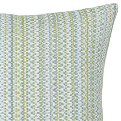 Kaleidoscope Coastal Spring Green Indoor Outdoor Throw Pillow - 20x20|