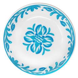 Sicily Global Bazaar Teal Melamine Floral Serving Bowl|