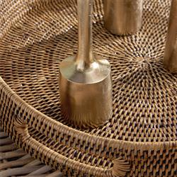 Ingrid Industrial Loft Gold Aluminum Candle Holder - Set of 3|