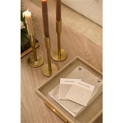 Ingrid Industrial Loft Gold Aluminum Candle Holder - Set of 3|