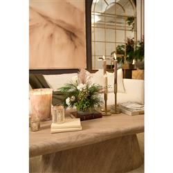 Ingrid Industrial Loft Gold Aluminum Candle Holder - Set of 3|