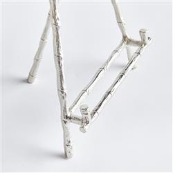 Enzo Coastal Beach Silver Aluminum Easel Stand - Small|