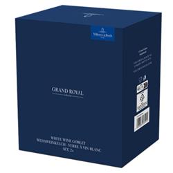 Grand Royal Regency Crystal White Wine Glass - Set of 2|