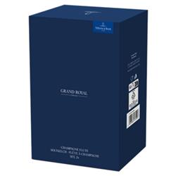 Grand Royal Regency Crystal Glass Champagne Flute - Set of 2|