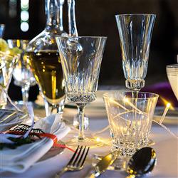 Grand Royal Regency Crystal Glass Champagne Flute - Set of 2|