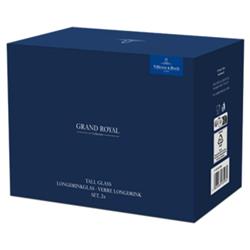 Grand Royal Hollywood Regency Crystal Glass Highball - Set of 2|