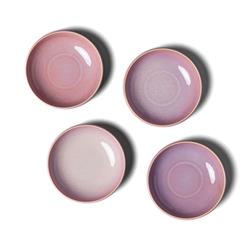 Perlemor Coastal Beach Coral Pink Porcelain Dip Bowl|