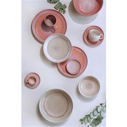 Perlemor Coastal Beach Coral Pink Porcelain Dip Bowl|