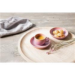 Perlemor Coastal Beach Coral Pink Porcelain Dip Bowl|