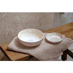 Perlemor Coastal Beach Beige Porcelain Rice Bowl|