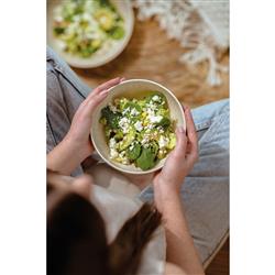 Perlemor Coastal Beach Beige Porcelain Rice Bowl|