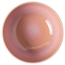 Perlemor Coastal Beach Coral Pink Porcelain Rice Bowl|