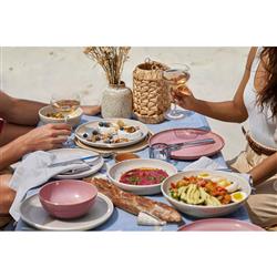 Perlemor Coastal Beach Beige Porcelain Pasta Bowl|