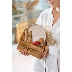 Perlemor Coastal Beach Beige Porcelain Pasta Bowl|