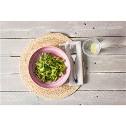 Perlemor Coastal Beach Coral Pink Porcelain Pasta Bowl|