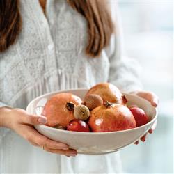 Perlemor Coastal Beach Beige Porcelain Dinner Bowl|