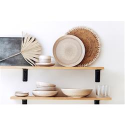 Perlemor Coastal Beach Beige Porcelain Dinner Bowl|