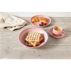 Perlemor Coastal Beach Coral Pink Porcelain Dinner Bowl|