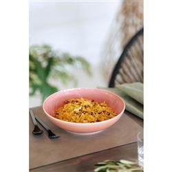 Perlemor Coastal Beach Coral Pink Porcelain Dinner Bowl|