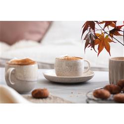 Perlemor Coastal Beach Beige Porcelain Mug|