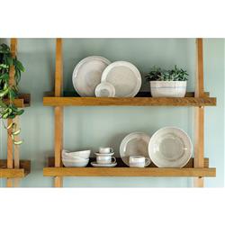 Perlemor Coastal Beach Beige Porcelain Serving Bowl|