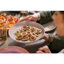 Perlemor Coastal Beach Beige Porcelain Dinner Plate|