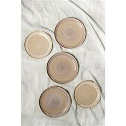 Perlemor Coastal Beach Beige Porcelain Dinner Plate|