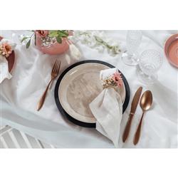 Perlemor Coastal Beach Beige Porcelain Dinner Plate|