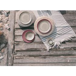 Perlemor Coastal Beach Beige Porcelain Dinner Plate|