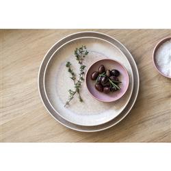 Perlemor Coastal Beach Beige Porcelain Salad Plate|