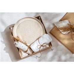 Perlemor Coastal Beach Beige Porcelain Salad Plate|