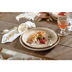Perlemor Coastal Beach Beige Porcelain Salad Plate|