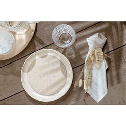 Perlemor Coastal Beach Beige Porcelain Salad Plate|