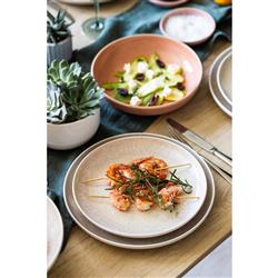 Perlemor Coastal Beach Beige Porcelain Salad Plate|