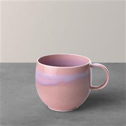 Perlemor Coastal Beach Coral Pink Porcelain Mug|