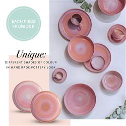 Perlemor Coastal Beach Coral Pink Porcelain Mug|