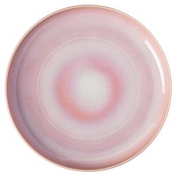 Perlemor Coastal Beach Coral Pink Porcelain Dinner Plate|