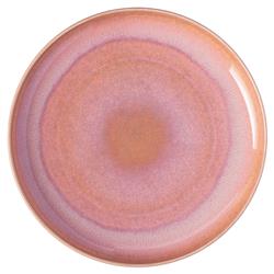 Perlemor Coastal Beach Coral Pink Porcelain Dinner Plate|