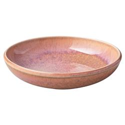Perlemor Coastal Beach Coral Pink Porcelain Salad Plate|