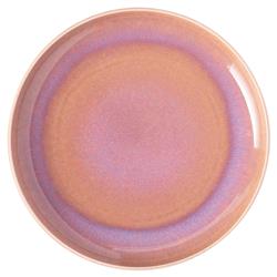 Perlemor Coastal Beach Coral Pink Porcelain Salad Plate|