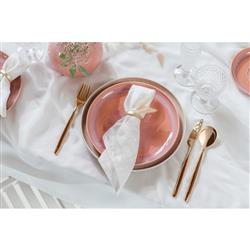 Perlemor Coastal Beach Coral Pink Porcelain Salad Plate|